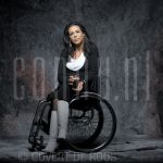 14-03-2005 Annemarie Postma at studio in Amsterdam.

[keywords]Posed, Full Length, Eyecontact, Writer, Wheel Chair[/keywords]